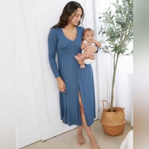 hatch ribbed dress Hatch The Dasha Rib Knit Maternity Dress in Camel Size 0 XS